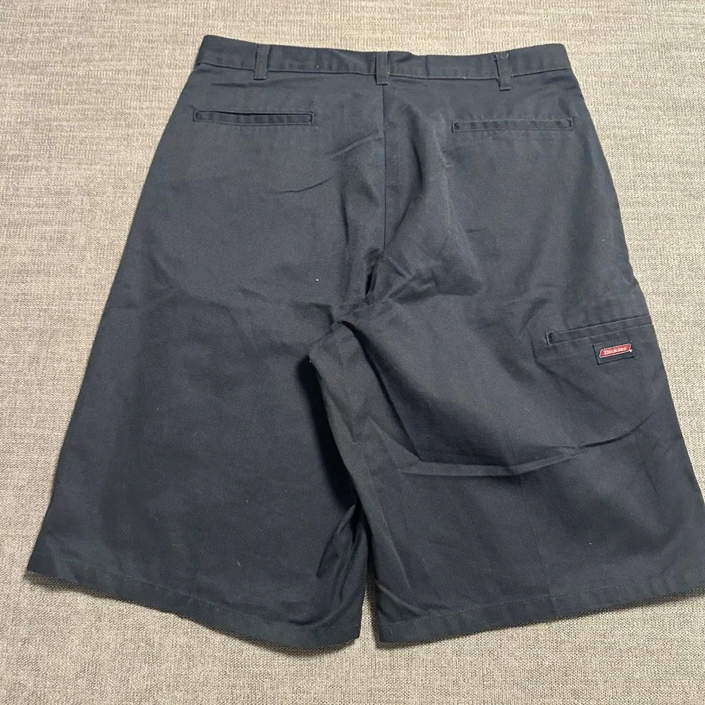 Genuine Dickies Work Shorts Mens 36 Navy Flat Front Utility